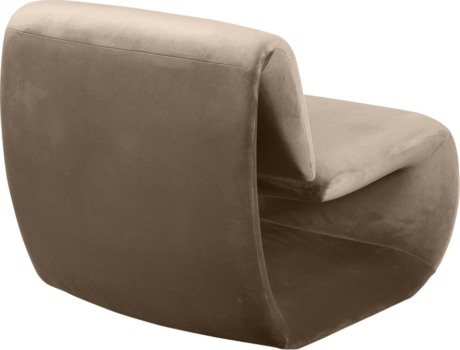 Nouveau Velvet Upholstered Accent Chair