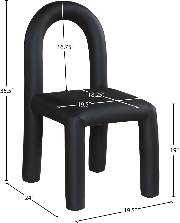 Amari Vegan Leather Upholstered Dining Chair