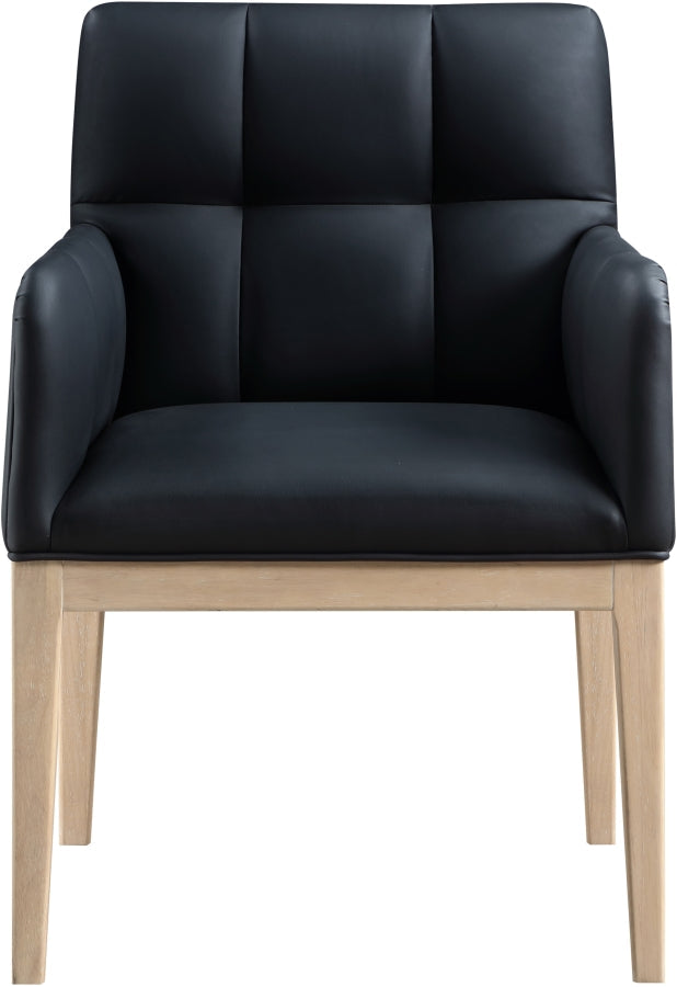 Adrian Vegan Leather Upholstered Dining Arm Chair