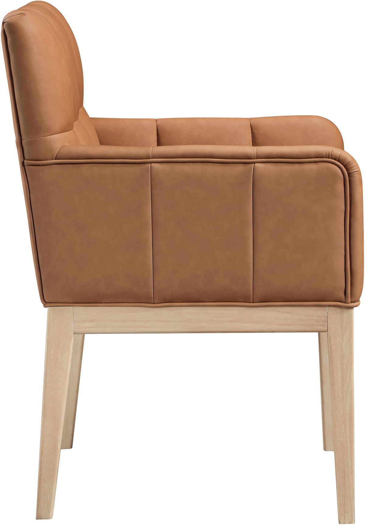 Adrian Vegan Leather Upholstered Dining Arm Chair
