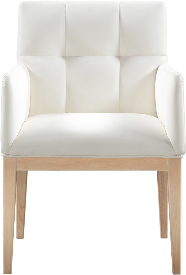 Adrian Vegan Leather Upholstered Dining Arm Chair