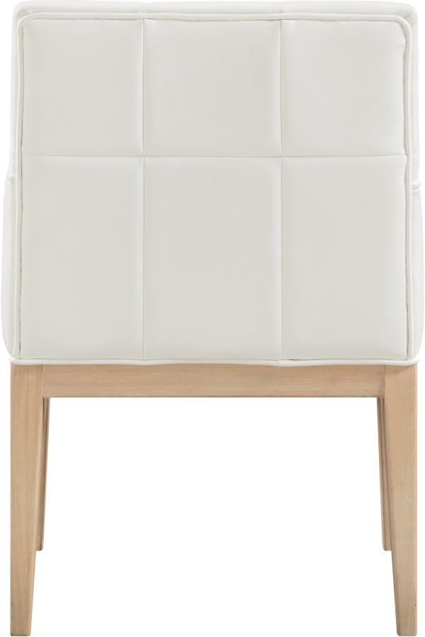 Adrian Vegan Leather Upholstered Dining Arm Chair