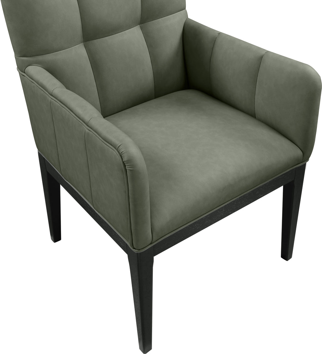Adrian Vegan Leather Upholstered Dining Arm Chair