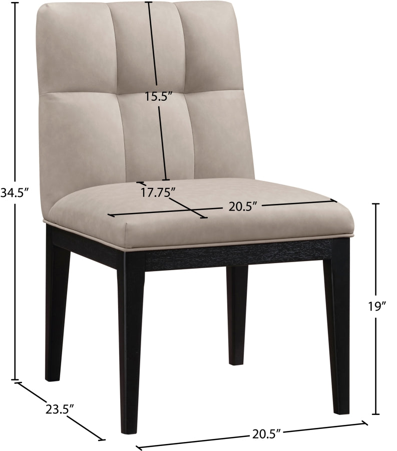 Adrian Vegan Leather Upholstered Dining Side Chair