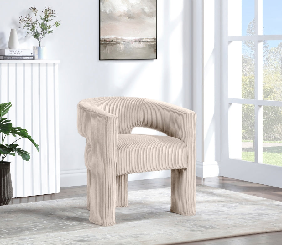 Riz Corduroy Upholstered Accent Chair / Dining Chair
