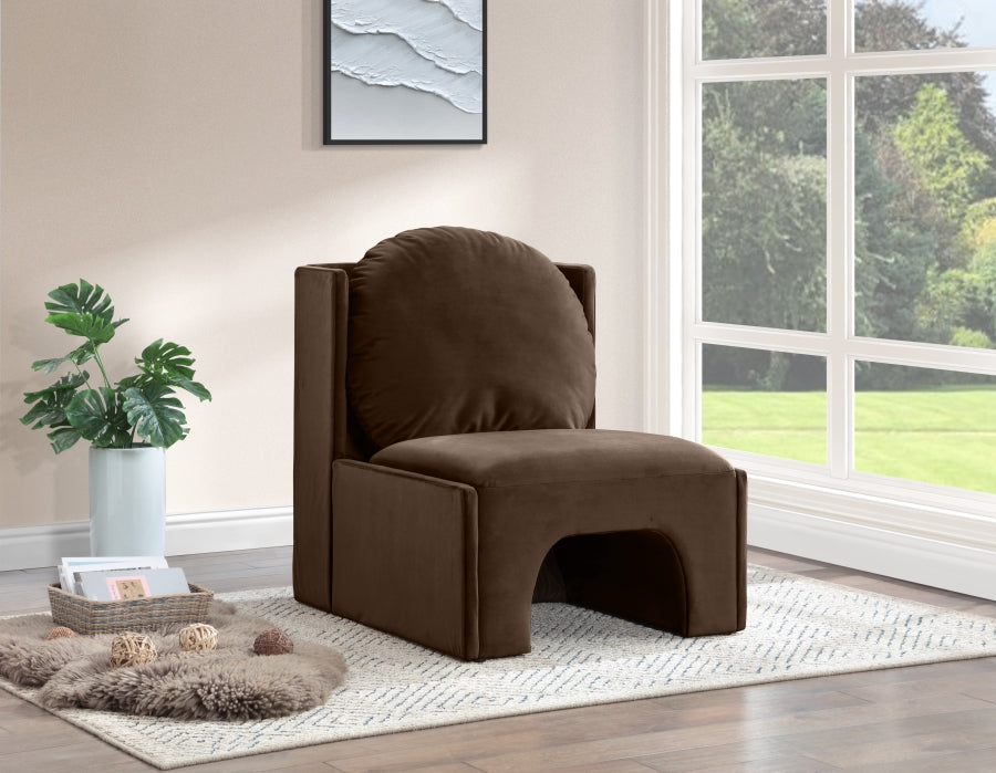 Sigma Velvet Upholstered Accent Chair