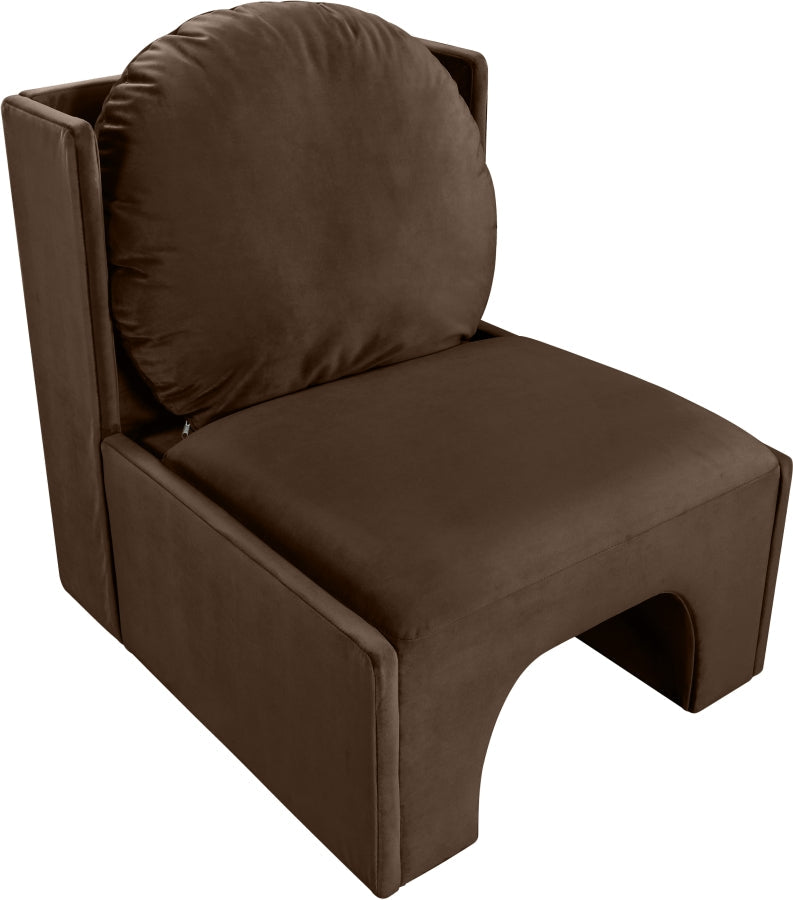 Sigma Velvet Upholstered Accent Chair