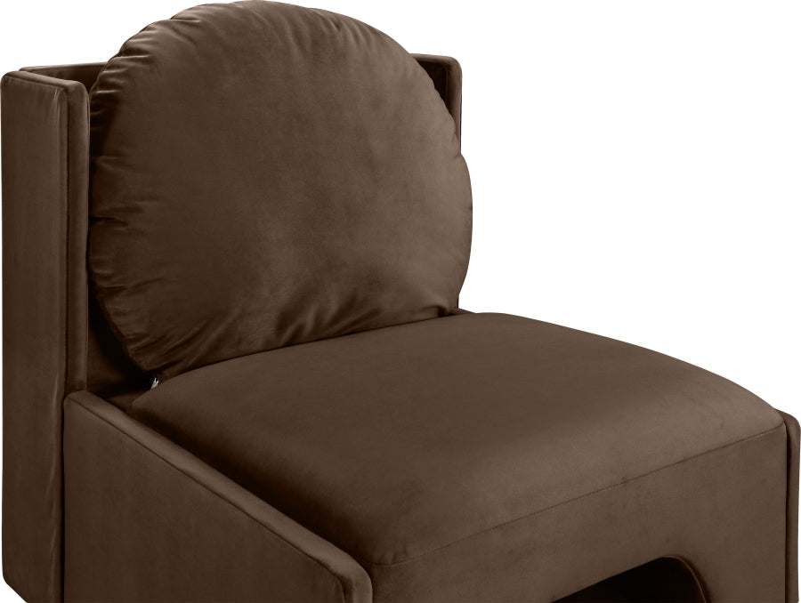 Sigma Velvet Upholstered Accent Chair