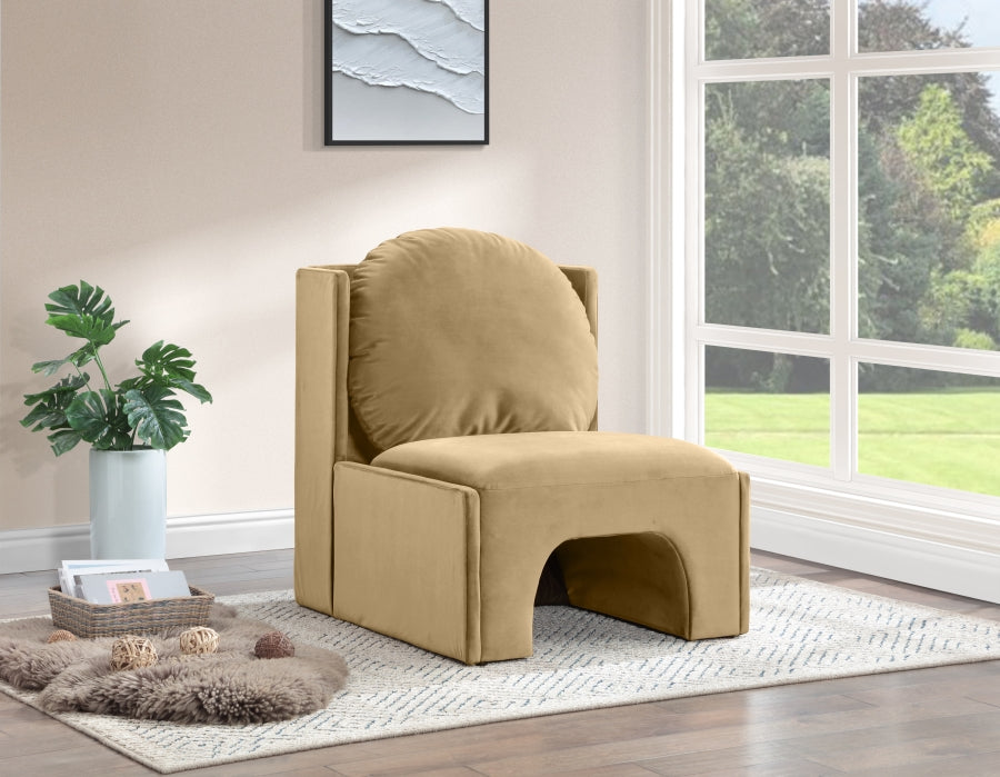 Sigma Velvet Upholstered Accent Chair