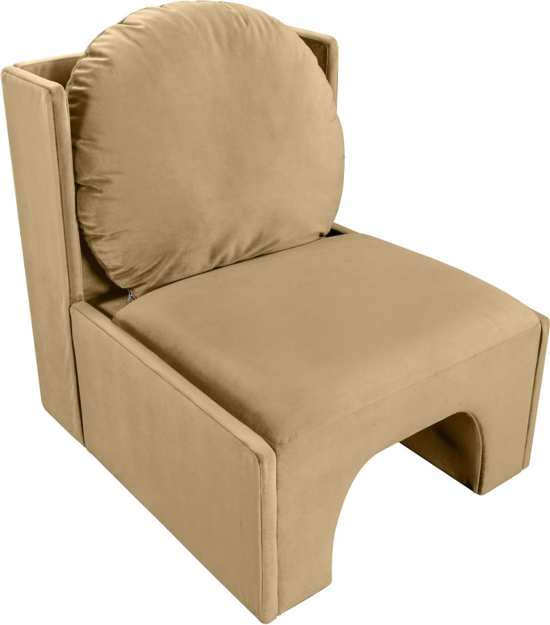 Sigma Velvet Upholstered Accent Chair