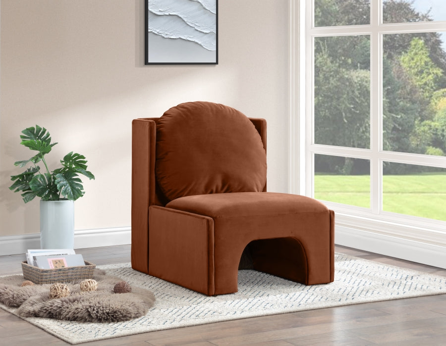 Sigma Velvet Upholstered Accent Chair