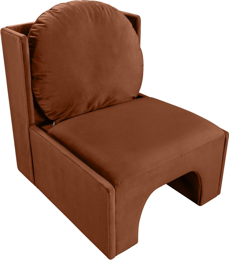 Sigma Velvet Upholstered Accent Chair