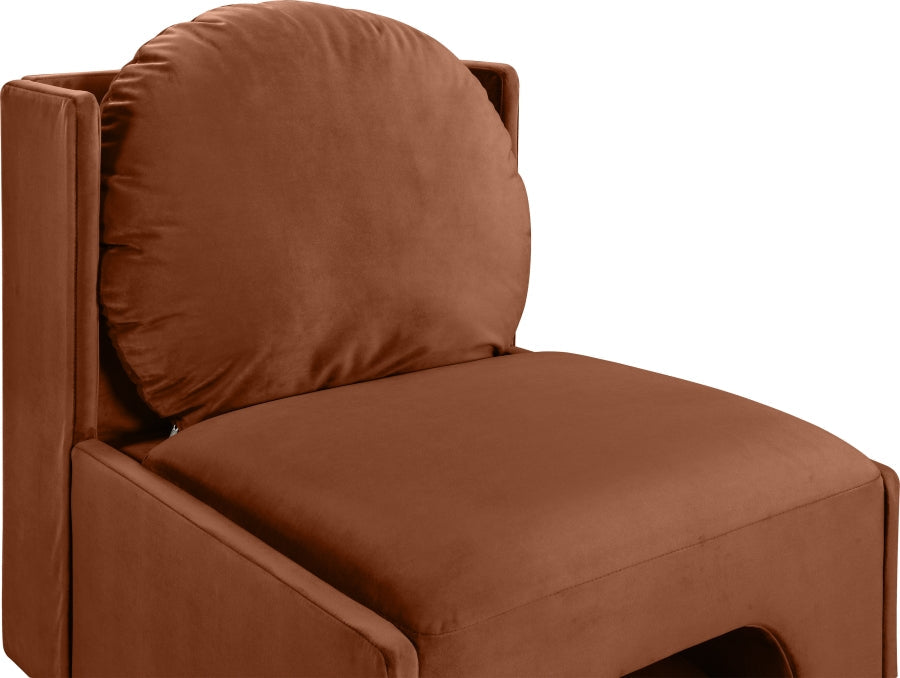 Sigma Velvet Upholstered Accent Chair