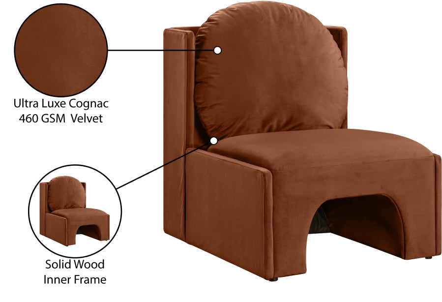 Sigma Velvet Upholstered Accent Chair