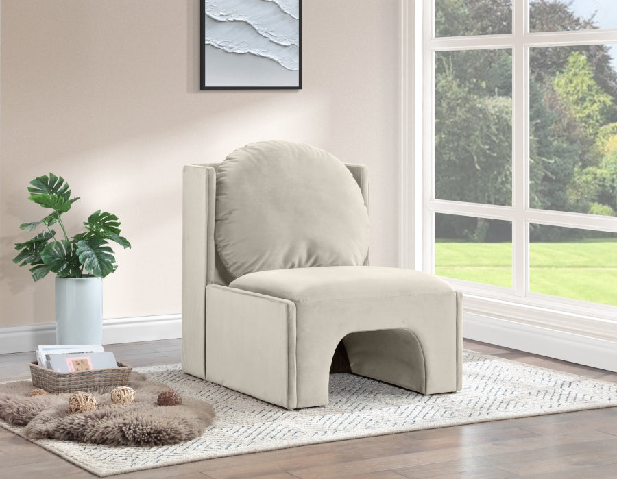Sigma Velvet Upholstered Accent Chair