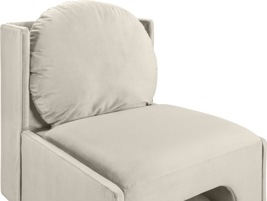 Sigma Velvet Upholstered Accent Chair