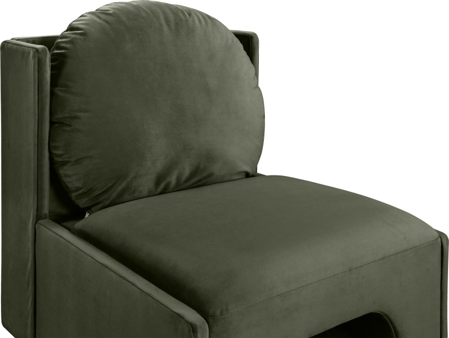 Sigma Velvet Upholstered Accent Chair