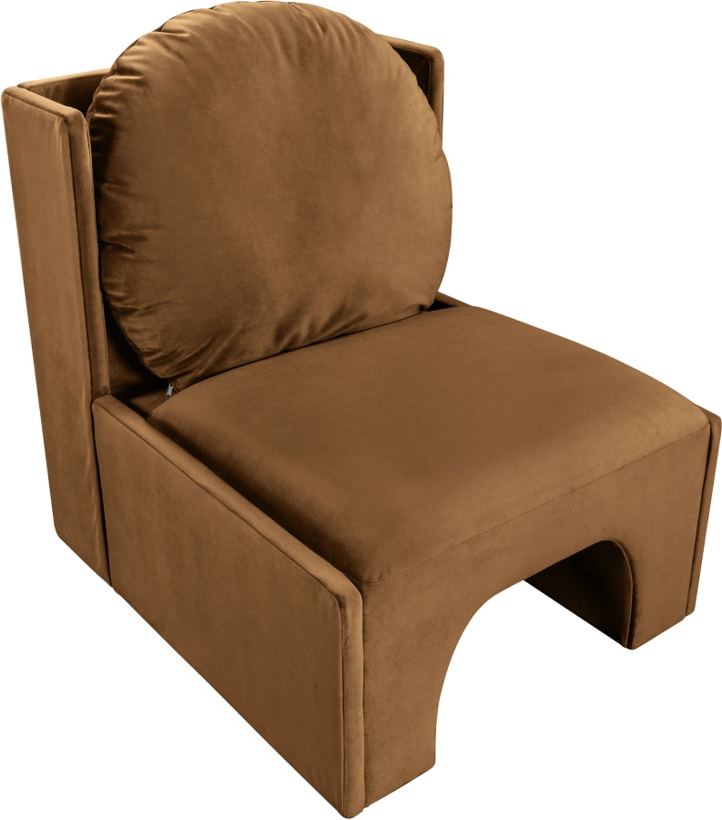 Sigma Velvet Upholstered Accent Chair