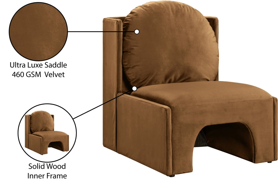 Sigma Velvet Upholstered Accent Chair