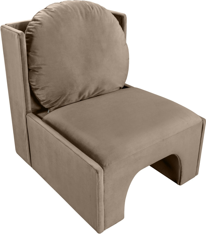 Sigma Velvet Upholstered Accent Chair