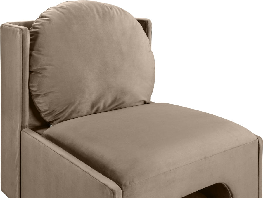 Sigma Velvet Upholstered Accent Chair