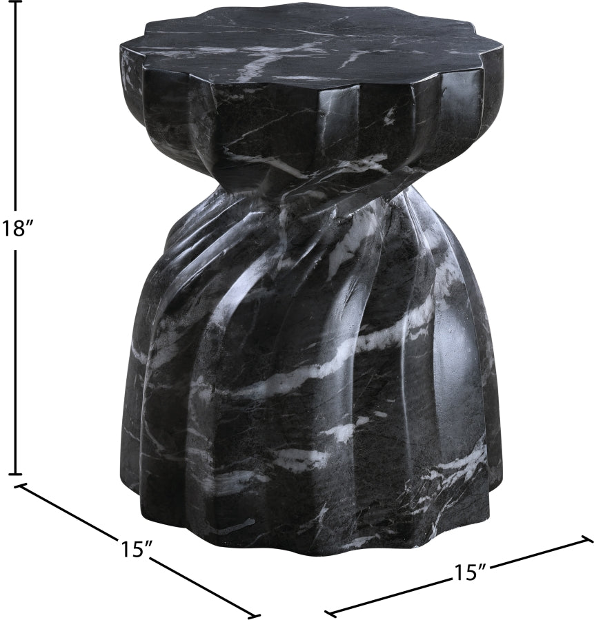 Caserta Marble Finish Indoor / Outdoor Concrete End Table