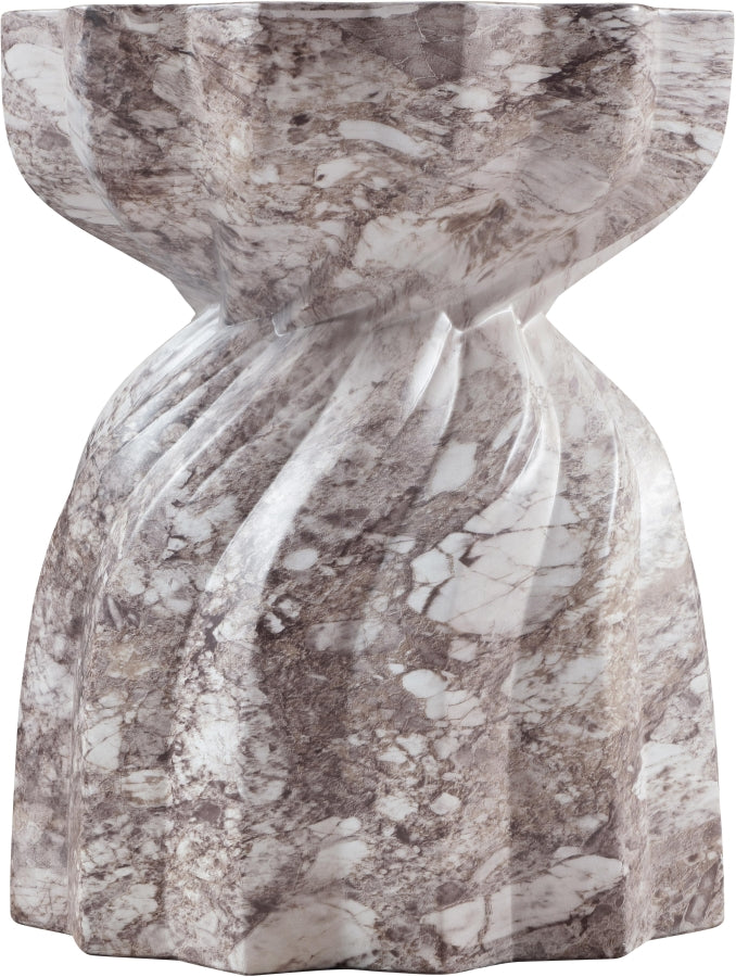 Caserta Marble Finish Indoor / Outdoor Concrete End Table