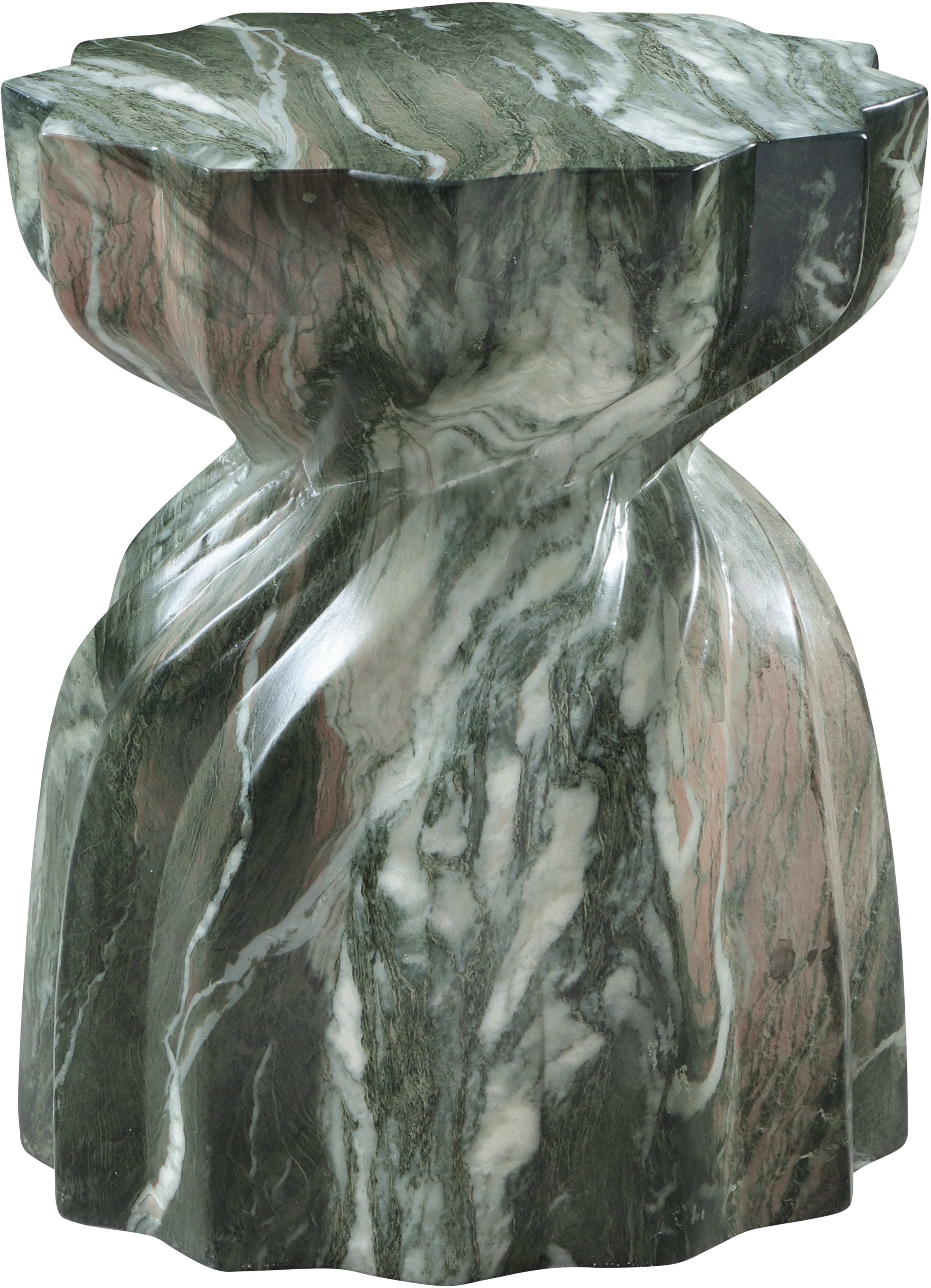 Caserta Marble Finish Indoor / Outdoor Concrete End Table