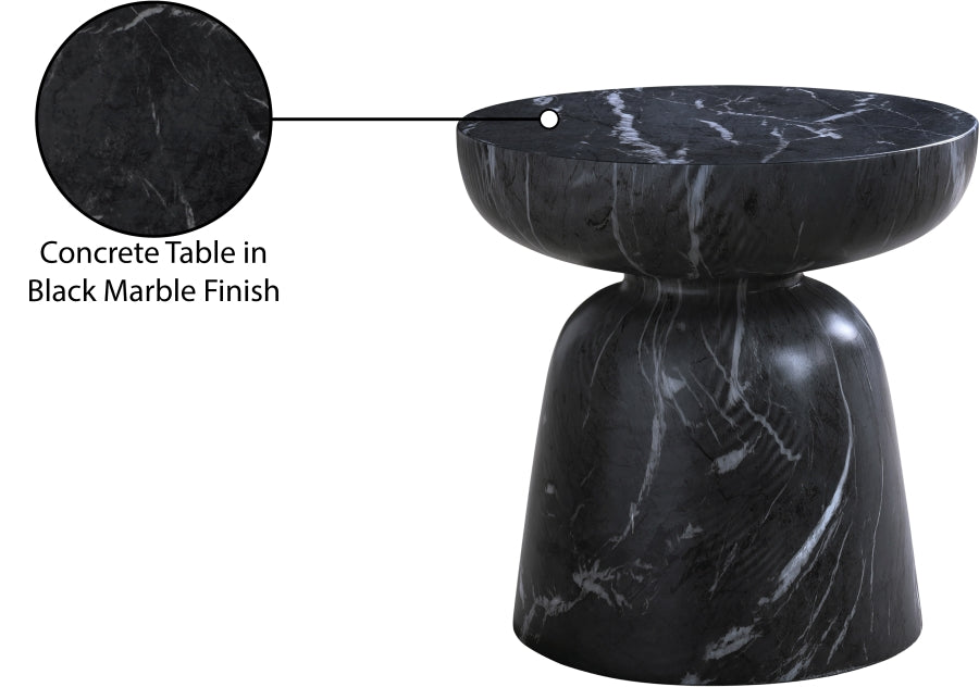 Avellino Marble Finish Indoor / Outdoor Concrete End Table