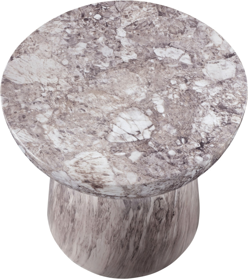 Avellino Marble Finish Indoor / Outdoor Concrete End Table