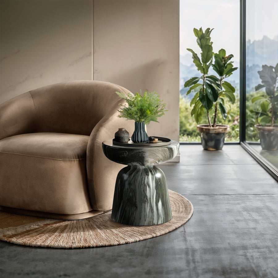 Avellino Marble Finish Indoor / Outdoor Concrete End Table