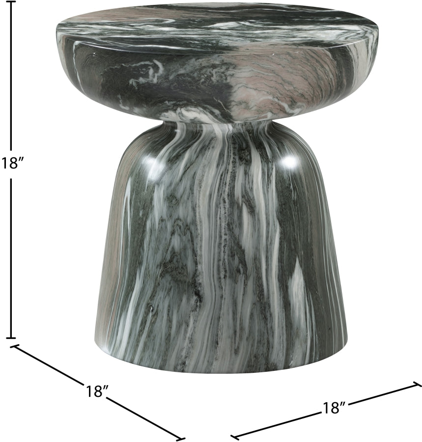 Avellino Marble Finish Indoor / Outdoor Concrete End Table