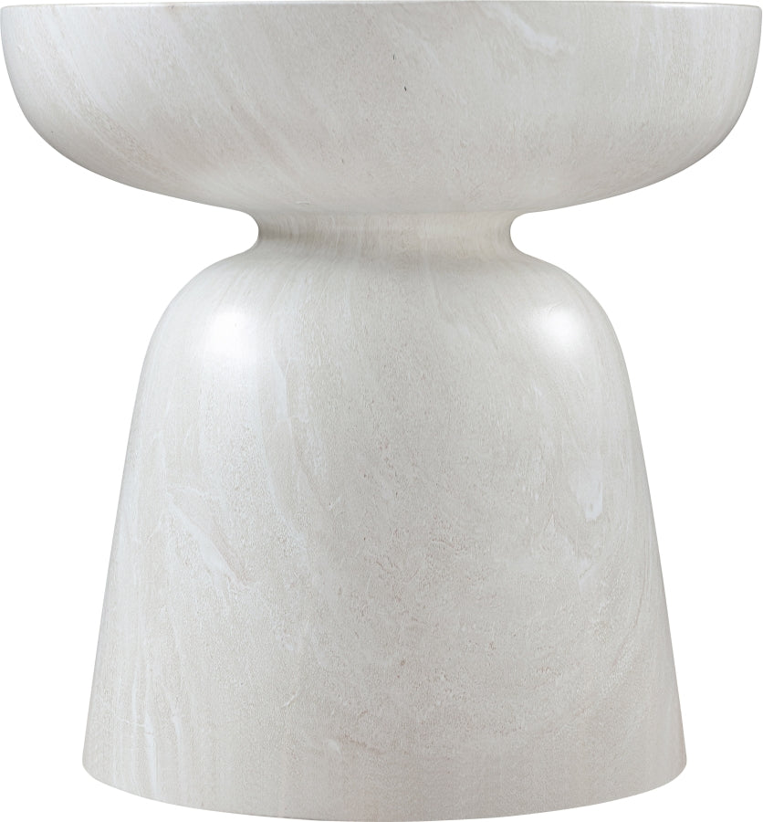 Avellino Marble Finish Indoor / Outdoor Concrete End Table