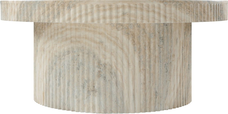 Legatto Travertine Finish Indoor/Outdoor Concrete Coffee Table
