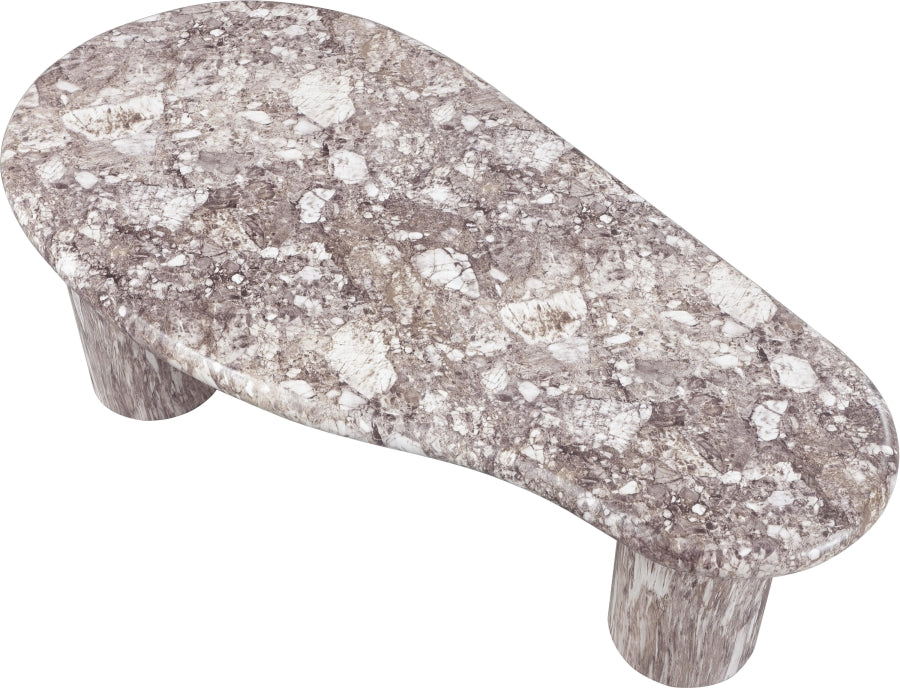 Sassari Marble Finish Indoor / Outdoor Concrete Coffee Table