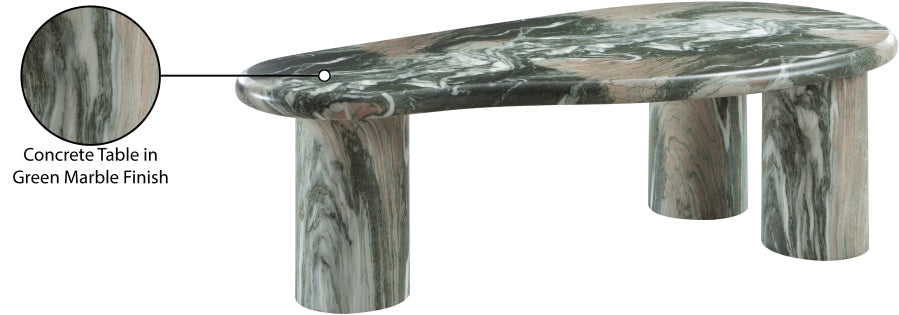 Sassari Marble Finish Indoor / Outdoor Concrete Coffee Table