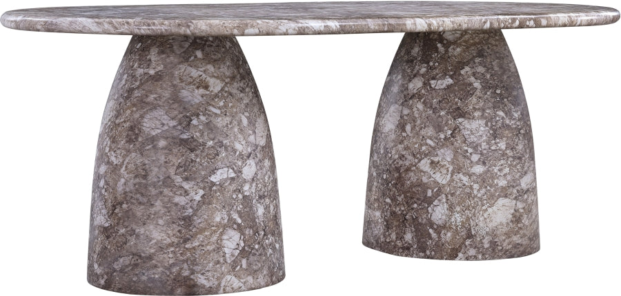 Cosenza Marble Finish Indoor / Outdoor Concrete Dining Table
