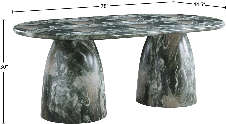 Cosenza Marble Finish Indoor / Outdoor Concrete Dining Table