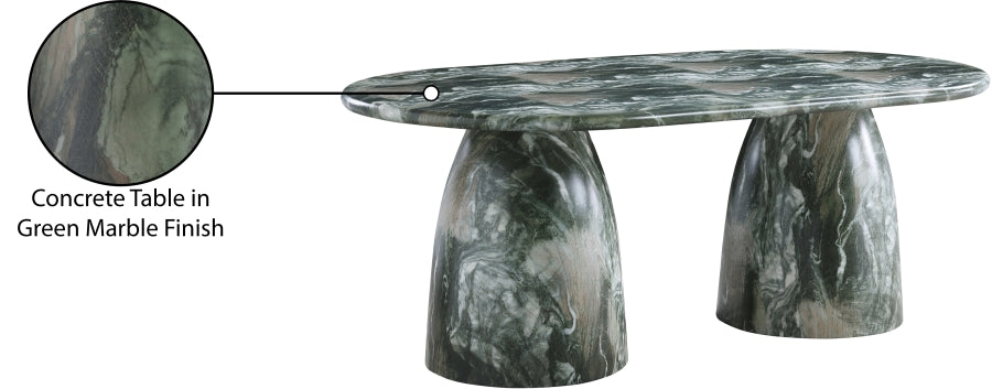 Cosenza Marble Finish Indoor / Outdoor Concrete Dining Table