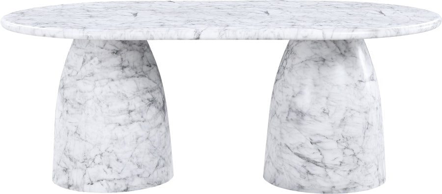 Cosenza Marble Finish Indoor / Outdoor Concrete Dining Table