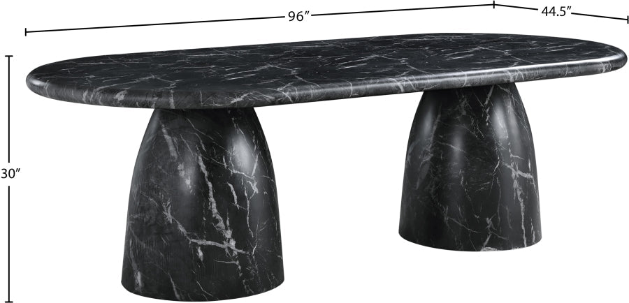Cosenza Marble Finish Indoor / Outdoor Concrete Dining Table