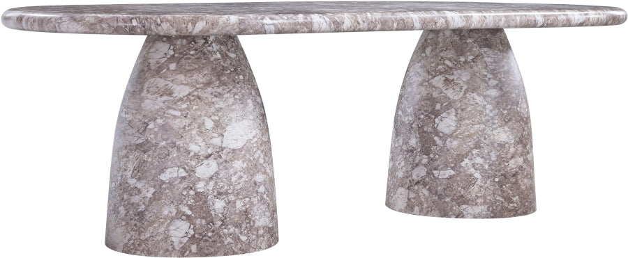 Cosenza Marble Finish Indoor / Outdoor Concrete Dining Table