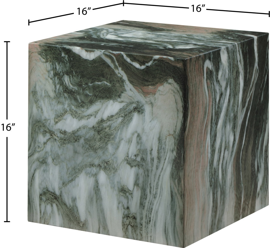 Piazza Marble Finish Indoor / Outdoor Concrete End Table