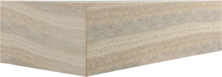 Piazza Travertine Finish Indoor/Outdoor Concrete Coffee Table