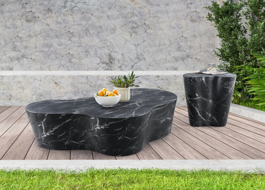 Monza Marble Finish Indoor / Outdoor Concrete End / Side Table