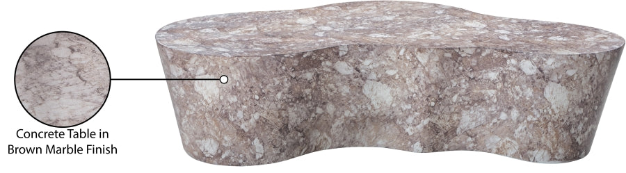 Monza Marble Finish Indoor/Outdoor Concrete Coffee Table