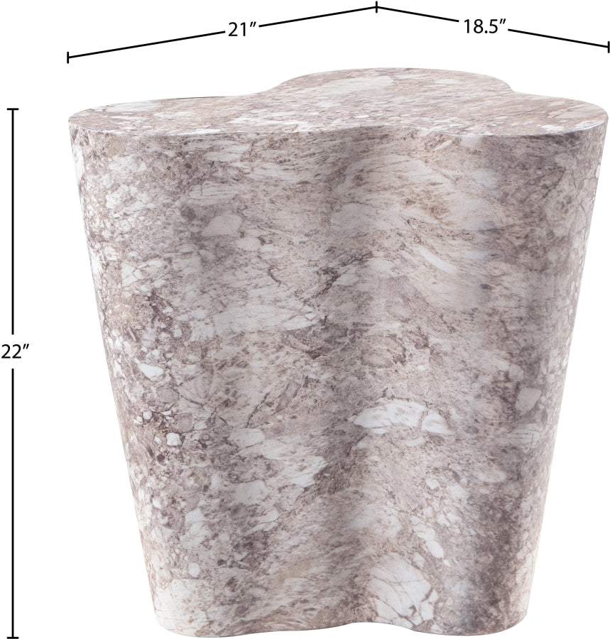 Monza Marble Finish Indoor / Outdoor Concrete End / Side Table