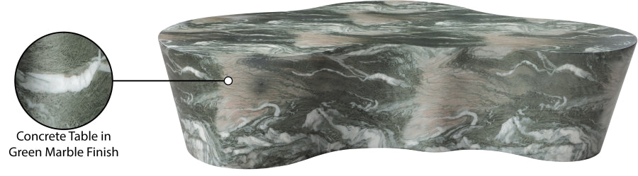 Monza Marble Finish Indoor/Outdoor Concrete Coffee Table