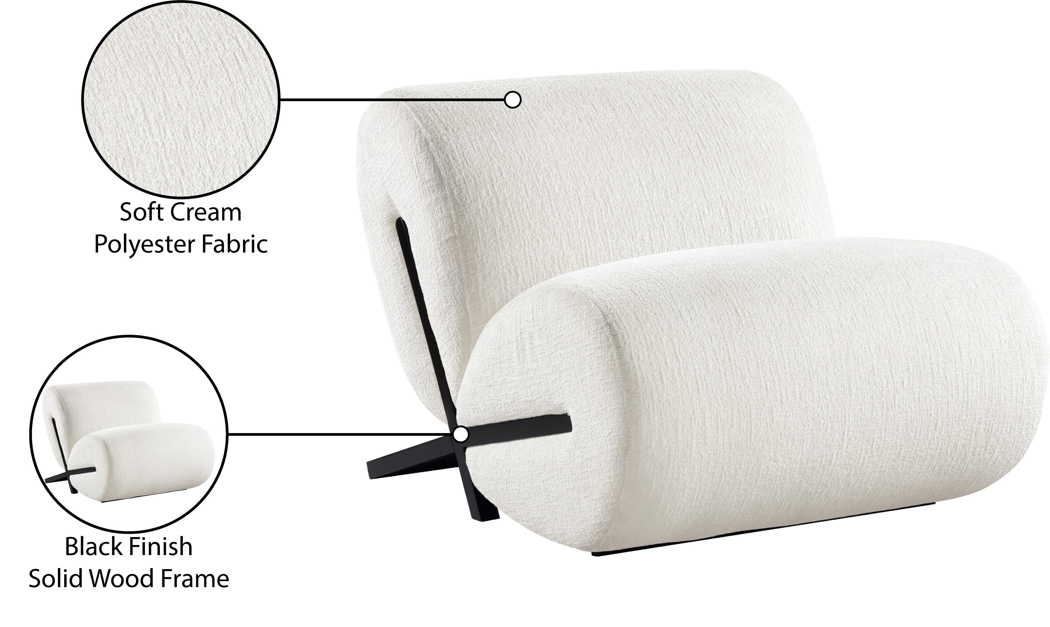 Akira Fabric Upholstered Accent Chair