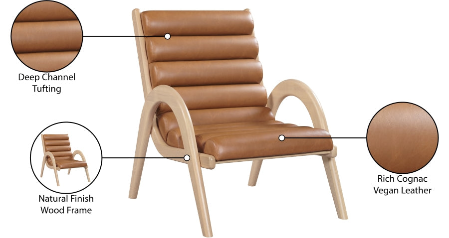Randal Vegan Leather Upholstered Accent Chair